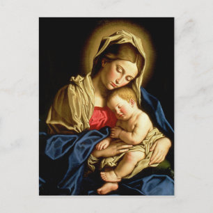 Madonna und Kind Jesus - Sassoferrato Postkarte