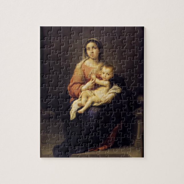Madonna und Kind - Jungfrau Mary - Murillo (Vertikal)