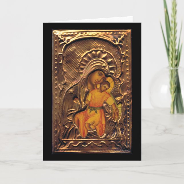 Madonna und Kind Karte (Vorderseite)