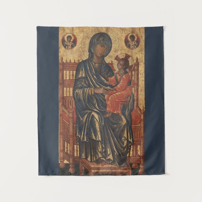 Madonna und Kind l orthodoxe l katholische Kirche, Wandteppich (Vorderseite)
