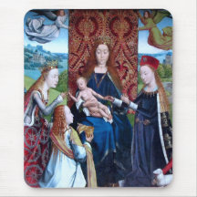 Madonna und Kind mit 3 Heiligen (Detail; M 070)