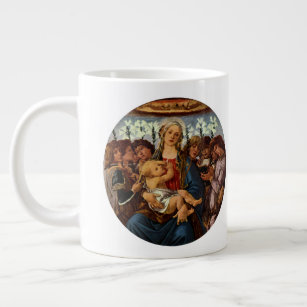 Madonna und Kind mit acht Engeln von Botticelli Jumbo-Tasse