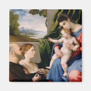 Madonna und Kind mit dem Säugling Johannes Magnet