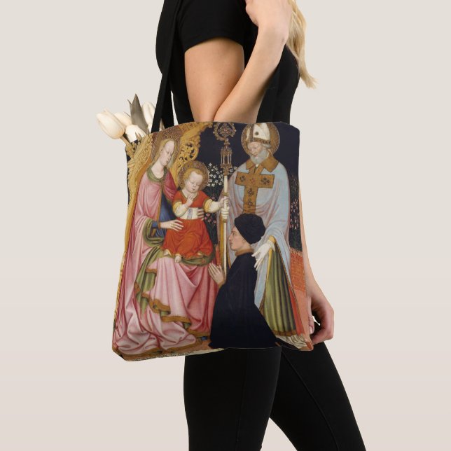 Madonna und Kind mit dem Spender Tasche (Von Nahem)