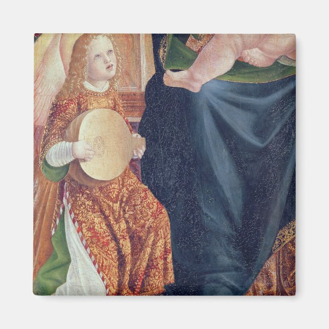 Madonna und Kind mit Engel Musicians Magnet (Vorne)