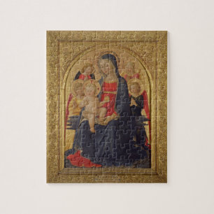 Madonna und Kind mit Engeln, c.1467 (Öl auf