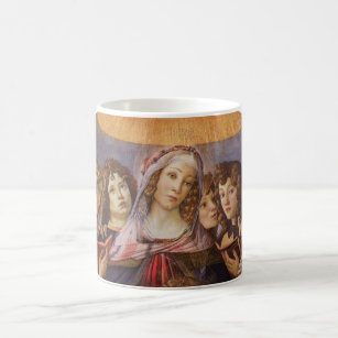 Madonna und Kind mit Engeln von Sandro Botticelli Kaffeetasse