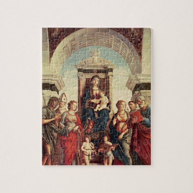 Madonna und Kind mit Heiligen (Vertikal)