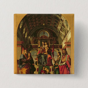 Madonna und Kind mit Heiligen, 1499 Button