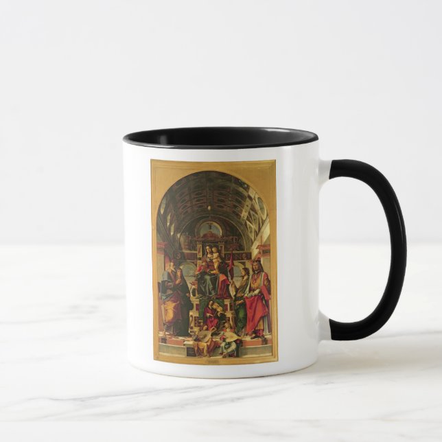 Madonna und Kind mit Heiligen, 1499 Tasse (Rechts)