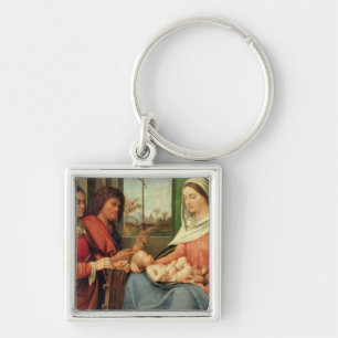 Madonna und Kind mit Heiligen 2 Schlüsselanhänger