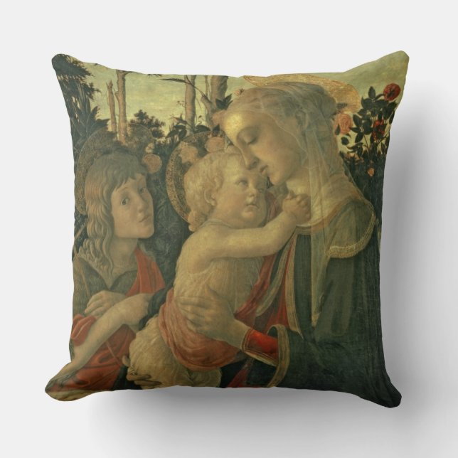Madonna und Kind mit Johannes der Baptist (Öl O Kissen (Vorderseite)