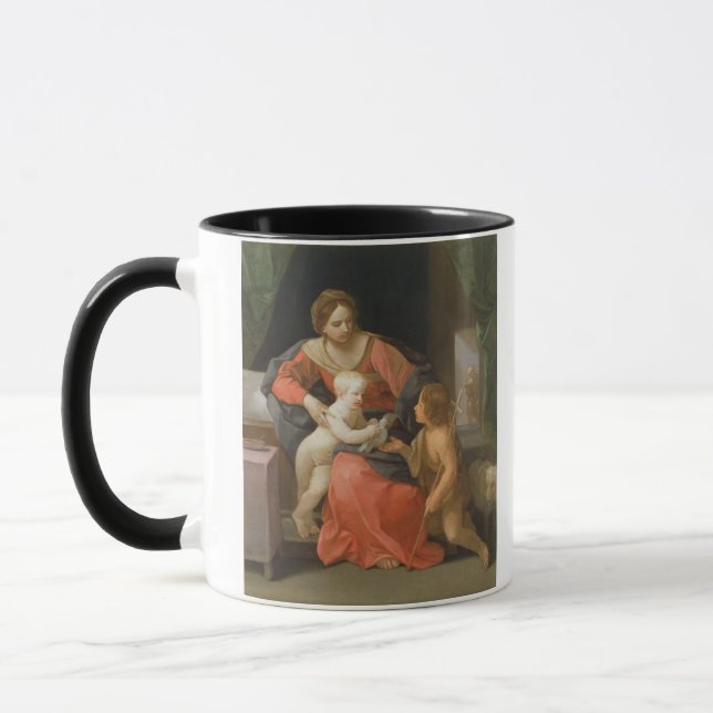 Madonna und Kind mit Johannes der Baptist Tasse (Links)