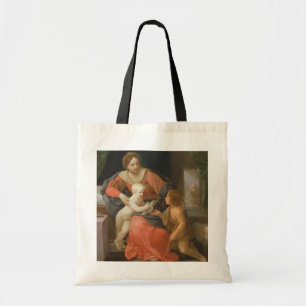 Madonna und Kind mit Johannes der Baptist Tragetasche
