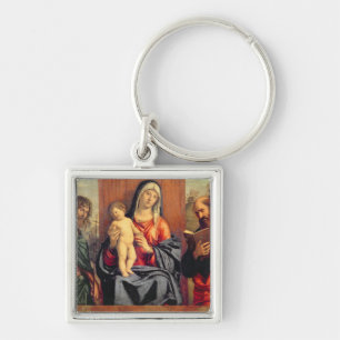 Madonna und Kind mit Johannes der Baptist und St. Schlüsselanhänger
