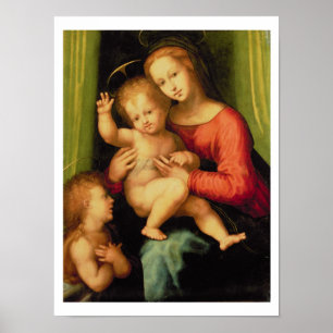 Madonna und Kind mit Johannes Poster