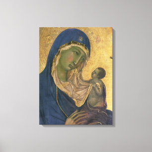 Madonna und Kind mit SS. Dominic und Aurea Leinwanddruck