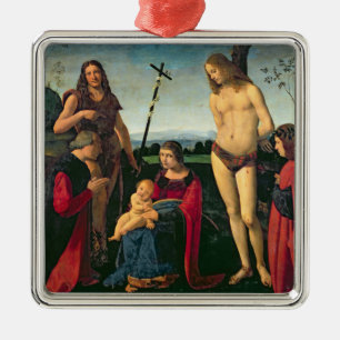 Madonna und Kind mit SS. Johannes der Täufer und Silbernes Ornament