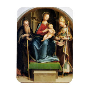 Madonna und Kind mit St- Anthonyabt und St. N Magnet