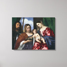 Madonna und Kind mit Sts Dorothy und George Leinwanddruck
