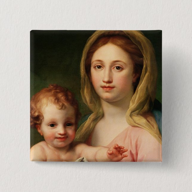Madonna und Kind mit zwei Engeln, 1770-73 Button (Vorderseite)