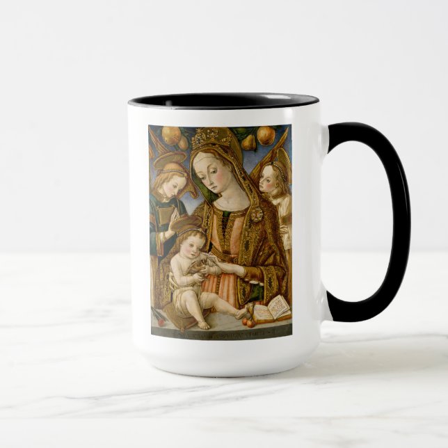 Madonna und Kind mit zwei Engeln Tasse (Rechts)