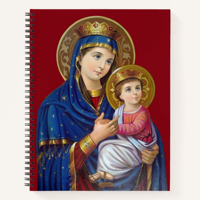 Madonna und Kind Notizbuch (Vorderseite)