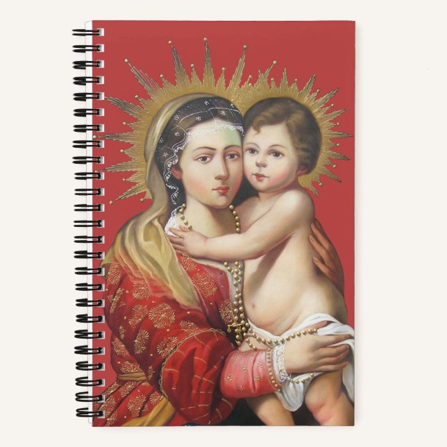 Madonna und Kind Notizbuch (Vorderseite)