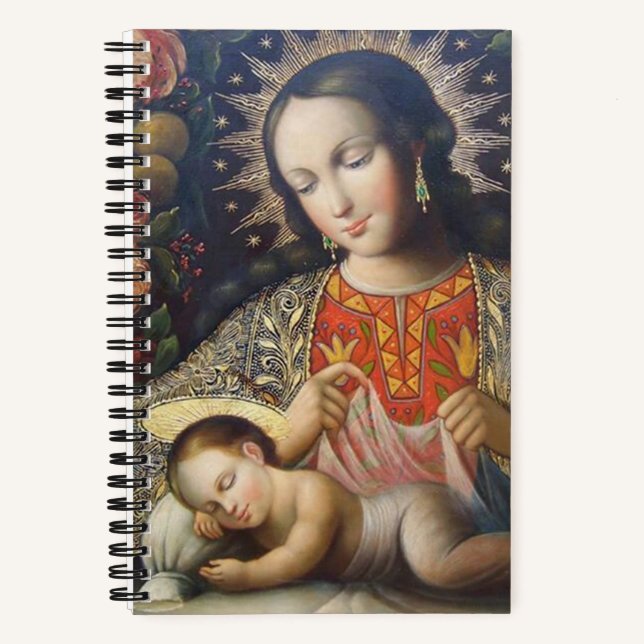 Madonna und Kind Notizbuch (Vorderseite)