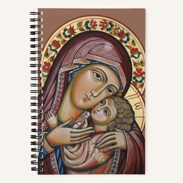 Madonna und Kind Notizbuch (Vorderseite)
