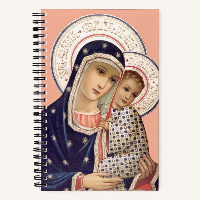 Madonna und Kind Notizbuch (Vorderseite)