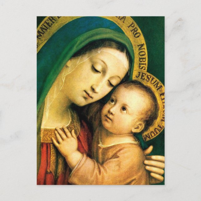 MADONNA UND KIND POSTKARTE (Vorderseite)