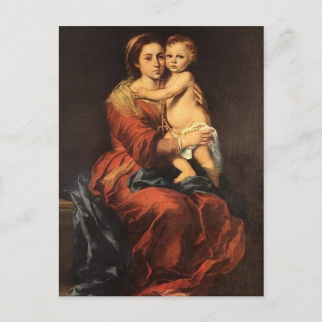 MADONNA UND KIND POSTKARTE (Vorderseite)