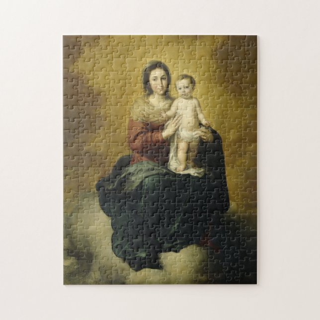 Madonna und Kind, Puzzle Christliche Kunst (Vertikal)