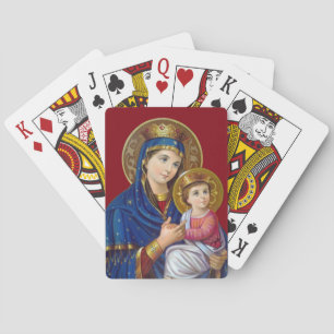 Madonna und Kind Spielkarten