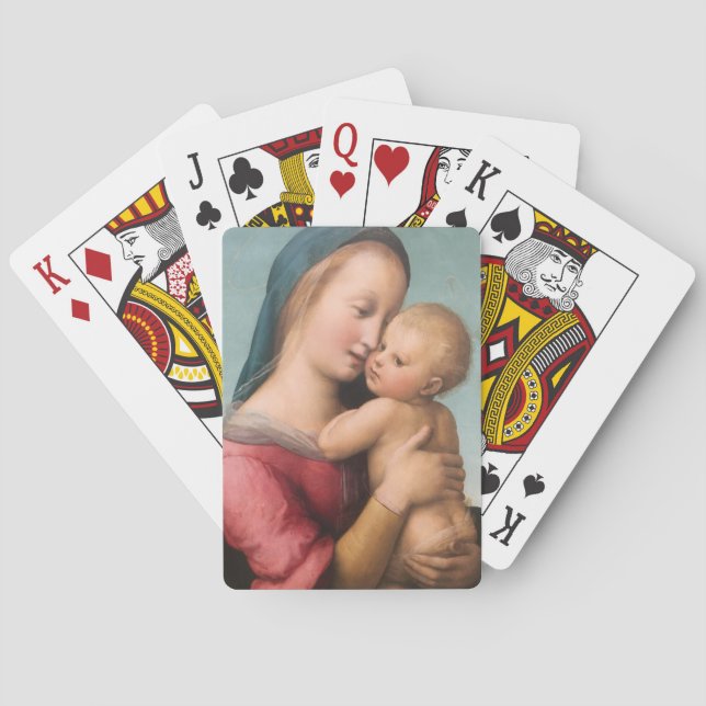 Madonna und Kind Spielkarten (Rückseite)