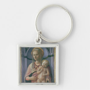Madonna und Kind (Tempera auf Platte) Schlüsselanhänger
