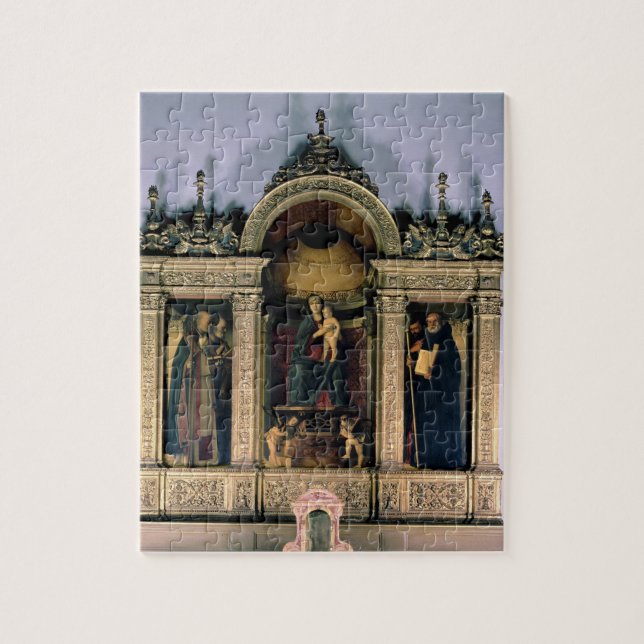 Madonna und Kind und Heilige (Triptychon (Vertikal)