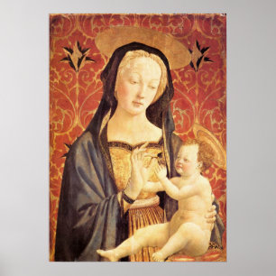 Madonna und Kind - Veneziano - c1432 Poster