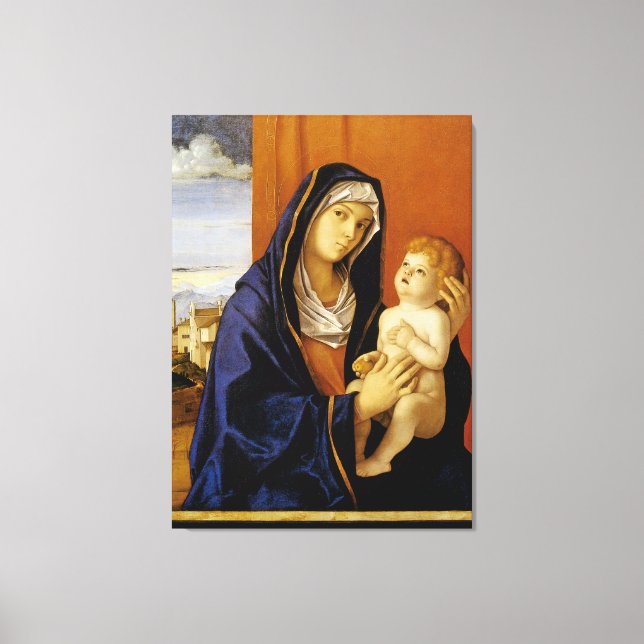Madonna und Kind von Giovanni Bellini Leinwanddruck (Vorderseite)