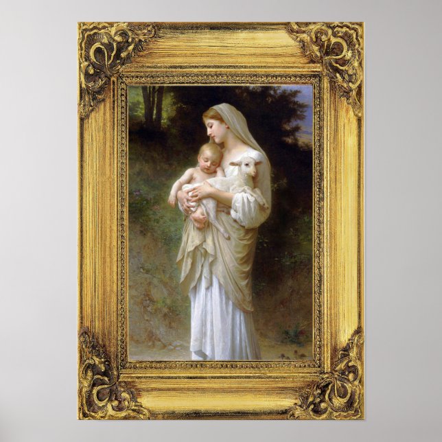 Madonna und Kind Weihnachten Poster (Vorne)