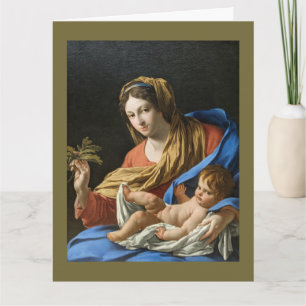 Madonna und Kind Weihnachtskarte Karte