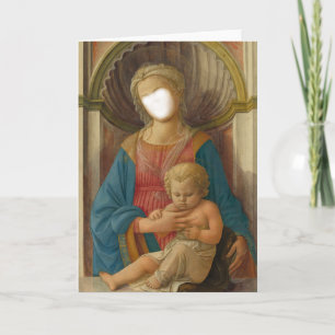 Madonna und Kinderfotografie erstellen eine Bildvo Karte