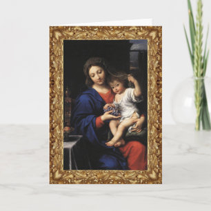 Madonna und Kinderkarte Feiertagskarte