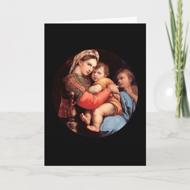 Madonna und Kinderkarte Feiertagskarte (Vorderseite)