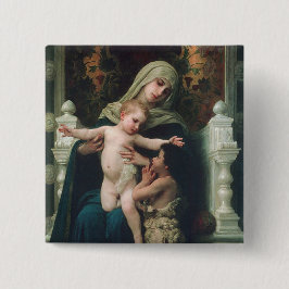 Madonna und Kinderknopf Button