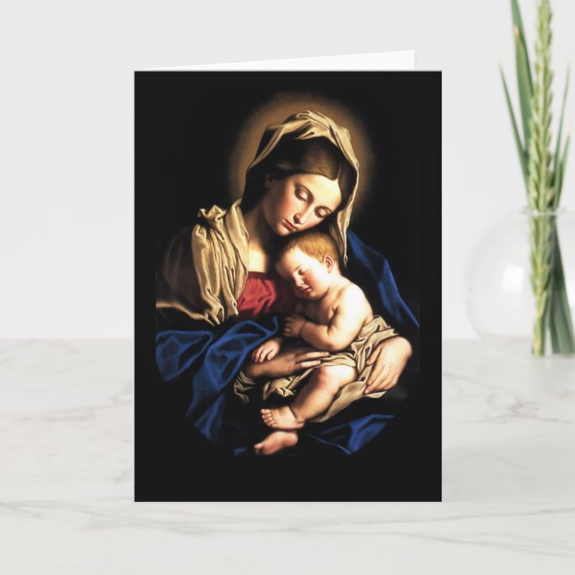 Madonna und Kinderkundenspezifische Karte (Vorderseite)
