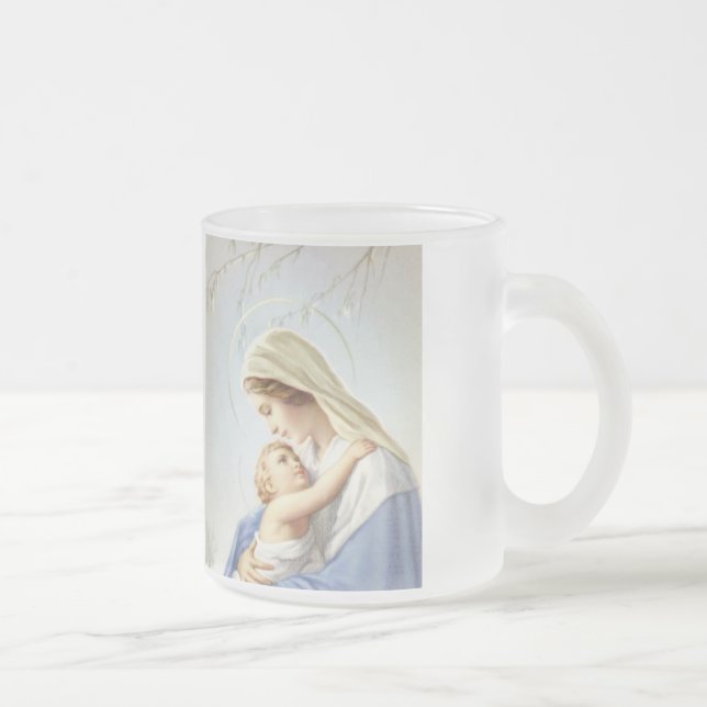 Madonna und KinderTassen-Schale Mattglastasse (Rechts)