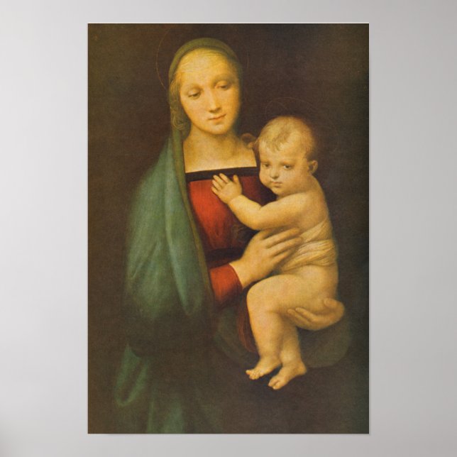 Madonna vom Großherzog von Raphael - Poster (Vorne)
