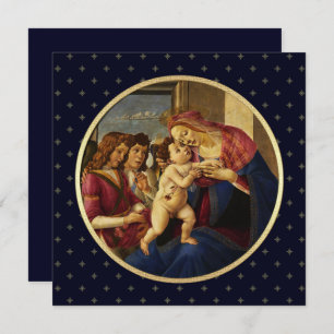 Madonna von Botticelli. Weihnachtskarten Feiertagskarte